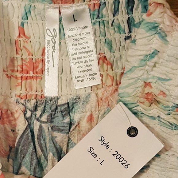 NEW High Waist Wide Leg Tropical Beach Pants - Picture 3 of 8